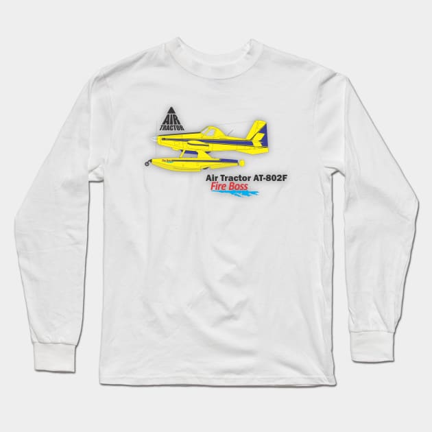 Air Tractor AT802F Fire Boss Long Sleeve T-Shirt by GregThompson